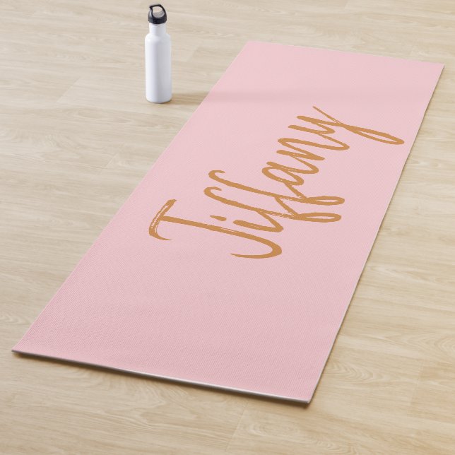 Hübsches Rosa und Gold Yogamatte (Beispiel)