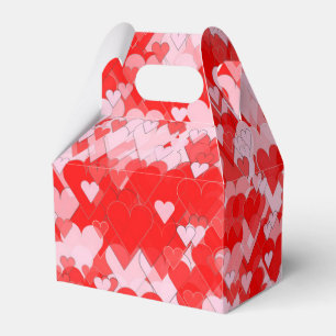 Hübsches Rosa und Rotes Herz Geschenkschachtel