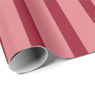 Hübsches rosa und rotes Streifenmuster Geschenkpapier