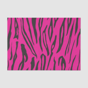 Hübsches rosa und schwarze Tiger Gewebpapier Seidenpapier