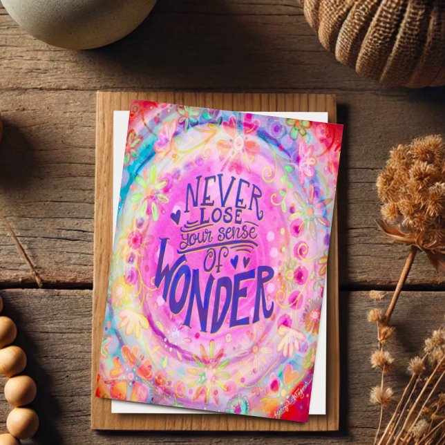 Hübsches Rosa verliert nie das Wunder Karte (Von Creator hochgeladen)