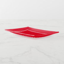 Hübsches Rot mit weißem Trimmglas 