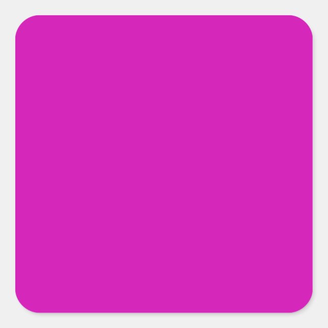 Hübsches Rotes Violett Quadratischer Aufkleber (Vorderseite)
