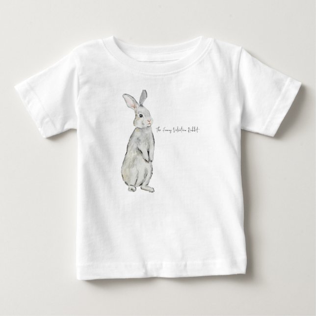 Hübsches Samtkaninchen Baby T-shirt (Vorderseite)