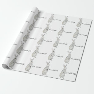 Hübsches Samtkaninchen Geschenkpapier