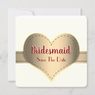 Hübsches Save The Date Sei meine Brautjungfer Einl Einladung