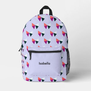 Hübsches Schleifenmuster Kinder personalisierte Li Bedruckter Rucksack