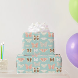 Hübsches Schmetterlingsmuster Geschenkpapier