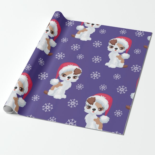 Hübsches Schneeflocken-Thema Geschenkpapier (Ungerollt)