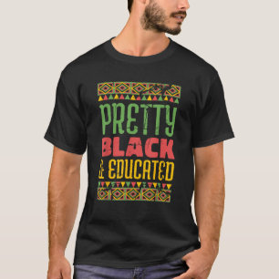 Hübsches Schwarzes und erziehtes Schwarzes Geschic T-Shirt