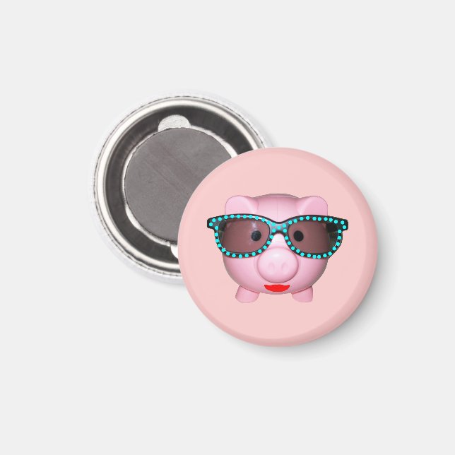 Hübsches Schweine Magnet (Vorderseite/Rückseite)