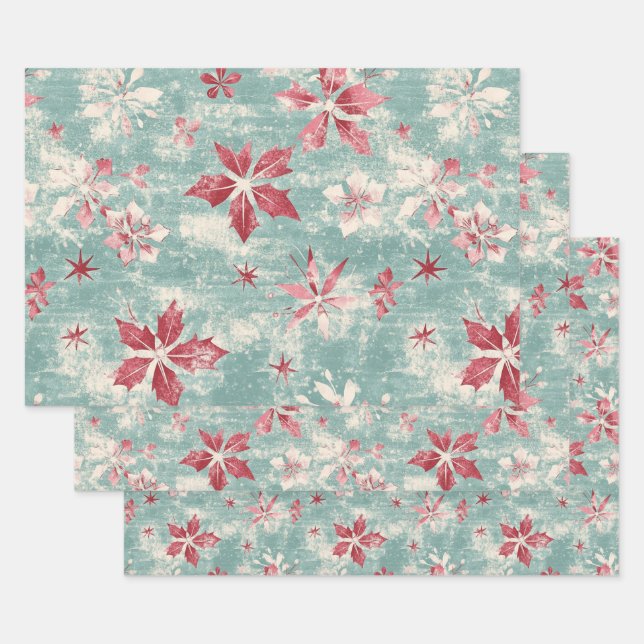 Hübsches Shabby Chic Weihnachten Geschenkpapier Set (Set)