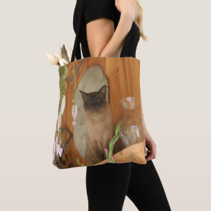 Hübsches siamesische Katze Tier Tasche