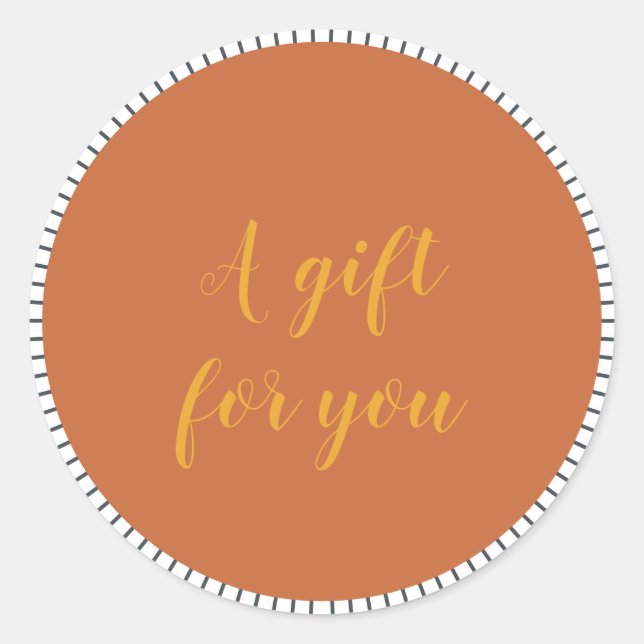 Hübsches Skript für kleine Unternehmen - Kundenges Runder Aufkleber (Vorderseite)