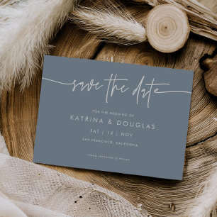 Hübsches Skript Save the Date Hochzeitsankündigung Einladung