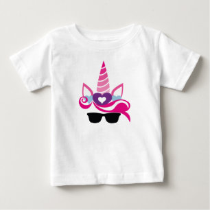 Hübsches Sommer Einhorn Baby T-shirt