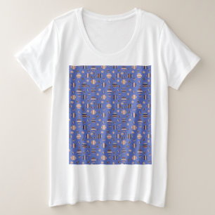 Hübsches Sommermuster Große Größe T-Shirt