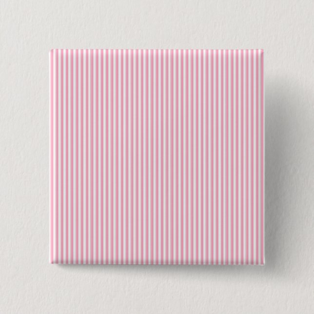 Hübsches Sommerzeit-Kaugummi-Rosa-gestreiftes Button (Vorderseite)