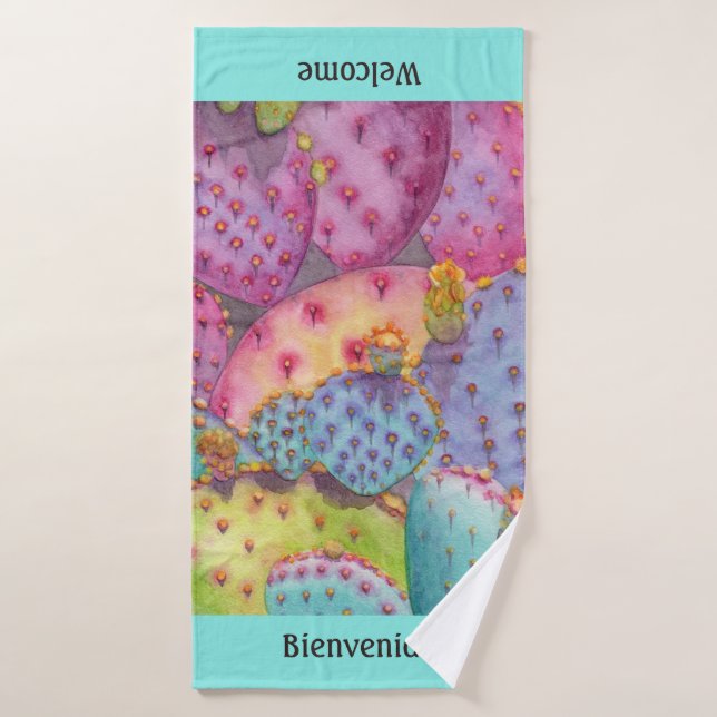 Hübsches stachelige badehandtuch (Badehandtuch)