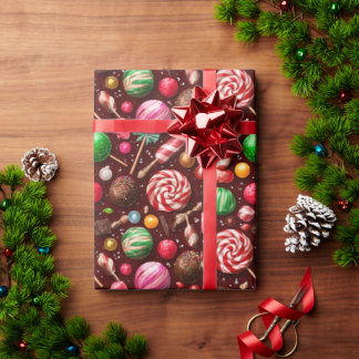 hübsches süßes Candy-Design Geschenkpapier