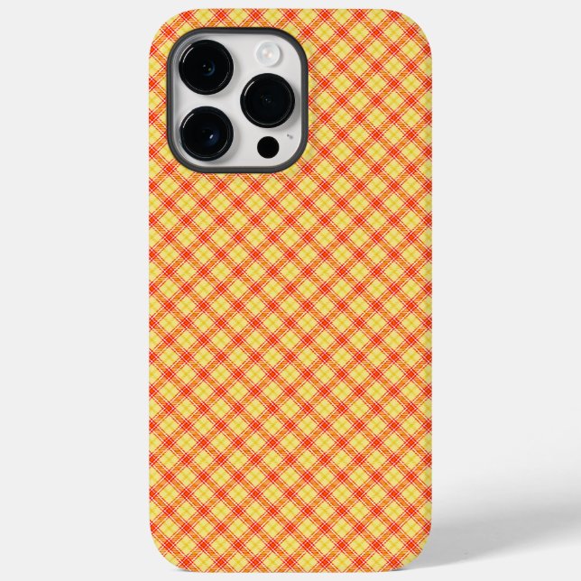 Hübsches Tartan Case-Mate iPhone 14 Pro Max Hülle (Rückseite)