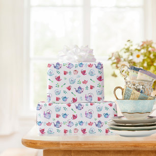 Hübsches Teeparty-Muster Geschenkpapier