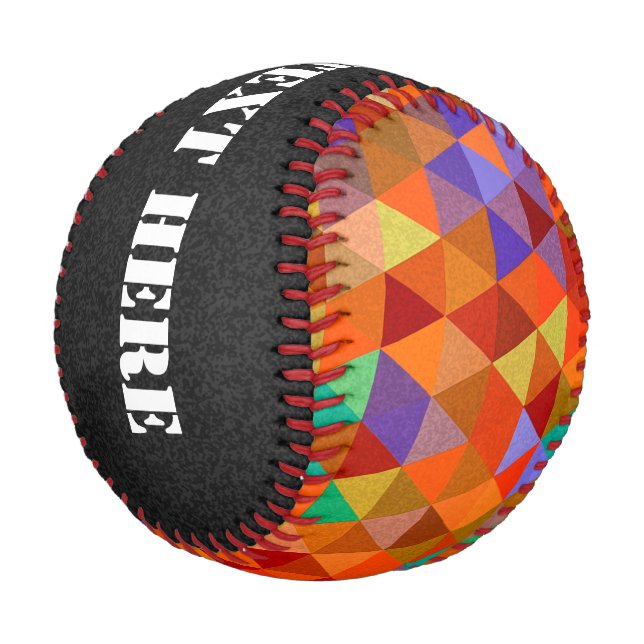 Hübsches Triangle-Muster I + Ihre Ideen Baseball (Schrägansicht)