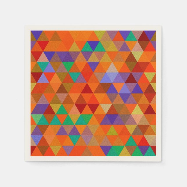 Hübsches Triangle-Muster I + Ihre Ideen Serviette (Vorderseite)