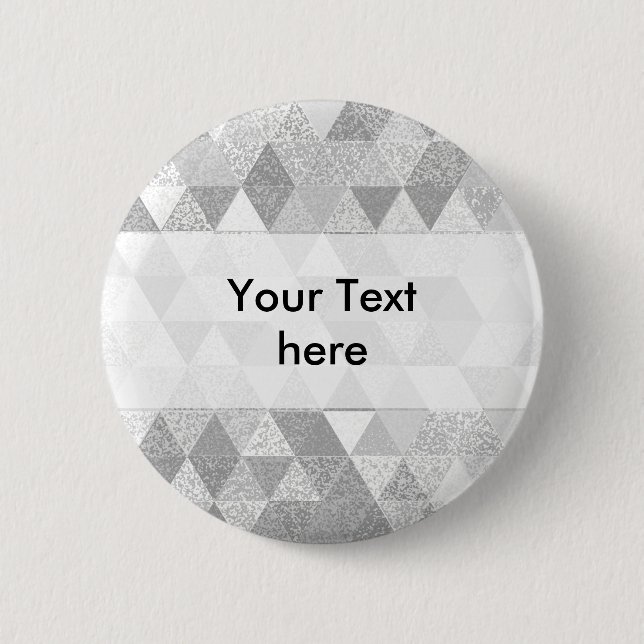 Hübsches Triangle-Muster II + Ihre Ideen Button (Vorderseite)