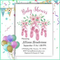 Hübsches Trio mit rosa Ballettschuhen Kinderdusche