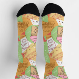 Hübsches und lustiges Ice-Creme-Pommes frites Socken