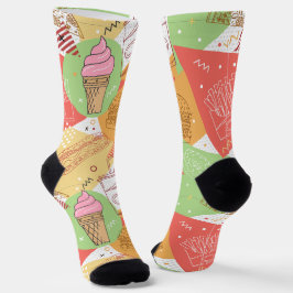 Hübsches und lustiges Ice-Creme-Pommes frites Socken