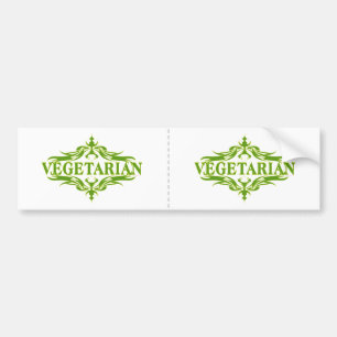 Hübsches Vegetarisches Design Autoaufkleber
