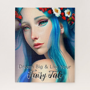 Hübsches verzaubertes Mädchen mit Blume   Fairy Ta