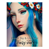Hübsches verzaubertes Mädchen mit Blume | Fairy Ta