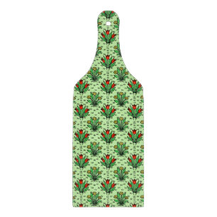Hübsches Vintage-Frühlingsblumen-Zeichenmuster Schneidebrett