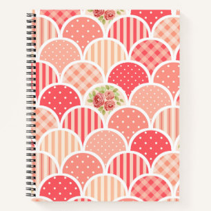 Hübsches vintage l Dekoratives Muster mit Blumen Notizbuch