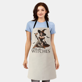 Hübsches Vintages Trinkhexen Halloween Schürze