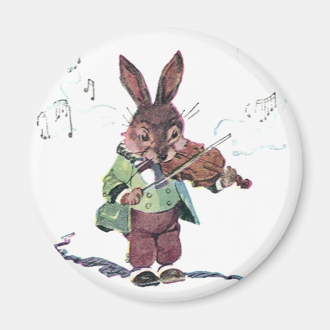 Hübsches Violinspiel Magnet (Vorne)