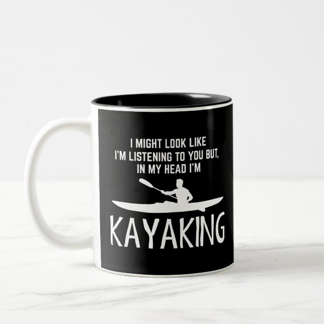Hübsches Wandern, es könnte so aussehen, als höre  Zweifarbige Tasse (Links)