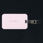 Hübsches Weich rosa und rot Gepäckanhänger<br><div class="desc">Eine hübsche,  weiche Rosa- und Rosa-Farbpalette. Personalisieren mit einem Namen (um die Swashes auf den Namen behalten,  ist es am besten,  in Kleinbuchstaben einzugeben und sicherzustellen,  dass Sie die Emojis am Anfang und Ende behalten haben,  wie im Beispielnamen gezeigt).</div>