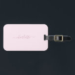 Hübsches Weich rosa und rot Gepäckanhänger<br><div class="desc">Eine hübsche,  weiche Rosa- und Rosa-Farbpalette. Personalisieren mit einem Namen (um die Swashes auf den Namen behalten,  ist es am besten,  in Kleinbuchstaben einzugeben und sicherzustellen,  dass Sie die Emojis am Anfang und Ende behalten haben,  wie im Beispielnamen gezeigt).</div>