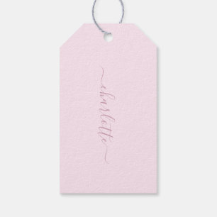 Hübsches Weich rosa und rot Geschenkanhänger