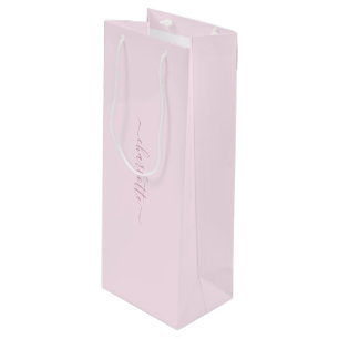 Hübsches Weich rosa und rot Geschenktüte Für Weinflaschen
