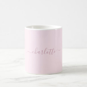 Hübsches Weich rosa und rot Kaffeetasse
