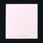 Hübsches Weich rosa und rot Notizblock<br><div class="desc">Eine hübsche,  weiche Rosa- und Rosa-Farbpalette. Personalisieren mit einem Namen (um die Swashes auf den Namen behalten,  ist es am besten,  in Kleinbuchstaben einzugeben und sicherzustellen,  dass Sie die Emojis am Anfang und Ende behalten haben,  wie im Beispielnamen gezeigt).</div>