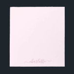 Hübsches Weich rosa und rot Notizblock<br><div class="desc">Eine hübsche,  weiche Rosa- und Rosa-Farbpalette. Personalisieren mit einem Namen (um die Swashes auf den Namen behalten,  ist es am besten,  in Kleinbuchstaben einzugeben und sicherzustellen,  dass Sie die Emojis am Anfang und Ende behalten haben,  wie im Beispielnamen gezeigt).</div>