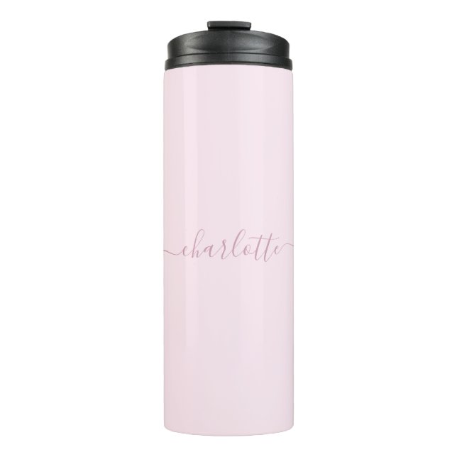 Hübsches Weich rosa und rot Thermosbecher (Vorderseite)