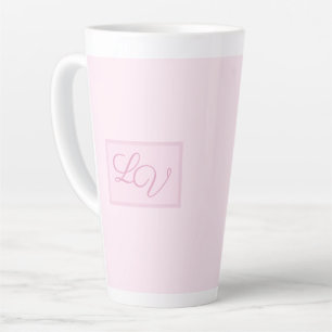 Hübsches Weichrosa und Rot Milchtasse