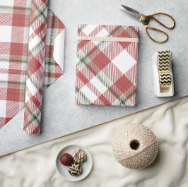 Hübsches Weihnachts-Scheckmuster Geschenkpapier